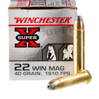 Winchester Super-X .22 WMR Ammunition 50 Rounds JHP 40 Grain