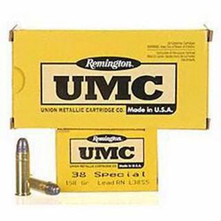Remington UMC .38 Special Ammunition 50 Rounds LRN 158 Grain