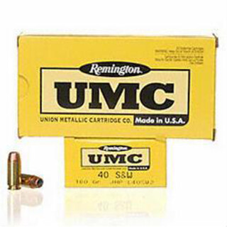 Remington UMC .40 S&W Ammunition 50 Rounds JHP 180 Grain