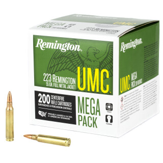 Remington UMC Mega Pack .223 Remington Ammunition 200 Rounds FMJ 55 Grain