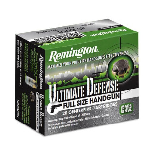 Remington Ultimate Defense .40 Smith & Wesson Ammunition 20 Rounds BJHP 180 Grains