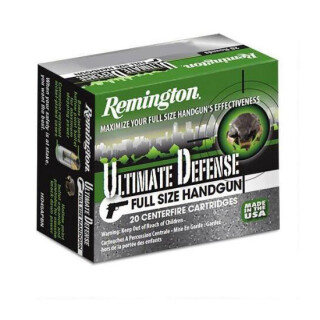 Remington Ultimate Defense .45 ACP Ammunition 20 Rounds JHP 185 Grain
