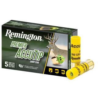 Remington Premier AccuTip 20 Gauge Shotshell 5 Rounds 2-3/4" Tipped Sabot Slug 1850 fps
