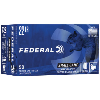 Federal Small Game .22 Long Rifle Ammunition 500 Rounds CPRN 40 Grain