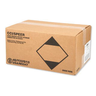 CCI Velocitor .22 LR Ammunition 5000 Rounds CPHP 40 Grain