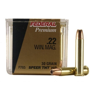 Federal V-Shok .22 WMR Ammunition 50 Rounds Speer TNT HP 30 Grain