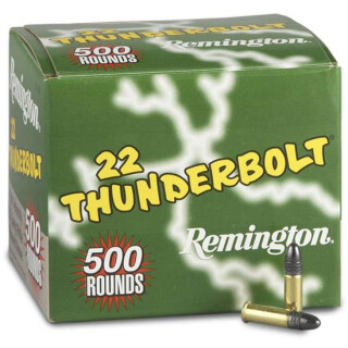 Remington 22 Thunderbolt .22 Long Rifle Ammunition 500 Rounds LRN 40 Grain