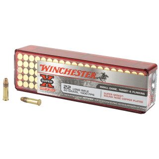Winchester Super-X .22 Long Rifle Ammunition 100 Rounds Super Speed CPRN 40 Grain