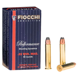 Fiocchi .22 WMR Ammunition 50 Rounds JSP 40 Grain