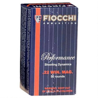 Fiocchi .22 WMR Ammunition 50 Rounds FMJ 40 Grain