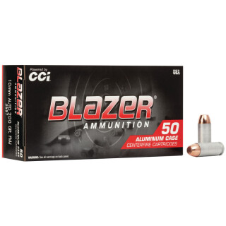 CCI Blazer 10mm Auto Ammunition 50 Rounds FMJ 200 Grain Aluminum Cased