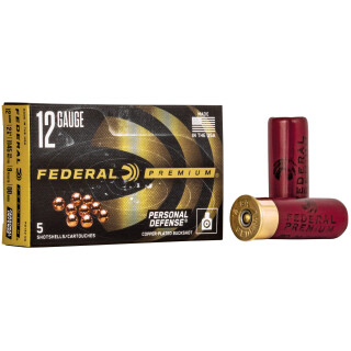 Federal Personal Defense 12 Gauge Shotshell 250 Rounds 2 3/4" 9 Pellets 00 Buck Copper Plated 1,145 Feet Per Second