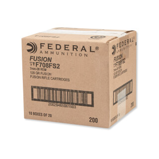 Federal Fusion 7mm-08 Remington Ammunition 200 Rounds SP 120 Grain