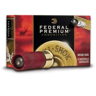 Federal 20 Gauge Shotshell 5 Rounds 3" TruBall HP Rifled Slug 3/4 oz.