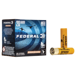 Federal Speed-Shok 20 Gauge Shotshell 250 Rounds 2 3/4" #4 Steel 3/4 oz