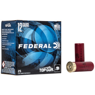 Federal Top Gun Target 12 Gauge Shotshell 2 3/4" #8 Lead Shot 1 Oz 250 Rounds1180fps