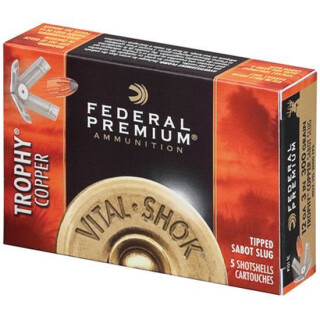 Federal Vital-Shok 12 Ga 3" 300gr Cu Sabot Slug 5 Rounds