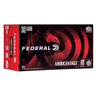 Federal American Eagle .30 Carbine Ammunition 50 Rounds FMJ 110 Grain
