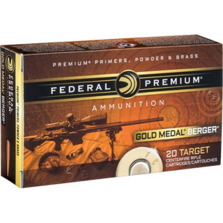 Federal Gold Medal Berger 6.5 Creedmoor Ammunition 20 Rounds OTM 130 Grain