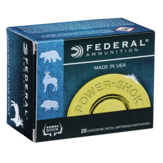 Federal Power-Shok .44 Magnum Ammunition 20 Rounds SJHP 240 Grains C44A