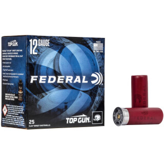 Federal Top Gun Extra Lite 12 Gauge Shotshell 25 Rounds 2 3/4" #8 Lead 7/8 Ounce
