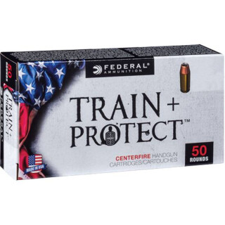 Federal Train + Protect 9mm Luger Ammunition 50 Rounds Versatile JHP 115 Grain