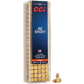 CCI High Velocity .22 Short Ammunition 100 Rounds CPRN 29 Grain