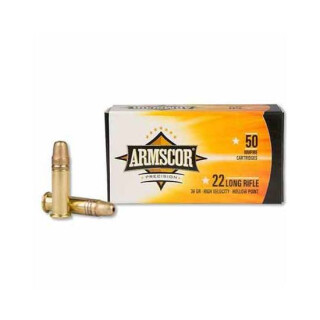 Armscor Precision .22 Long Rifle Ammunition 50 Rounds HP 36 Grain High Velocity