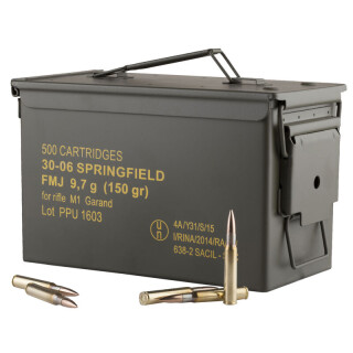 Prvi Partizan .30-06 Springfield Ammunition 500 Round Ammo Can FMJ 150 Grain