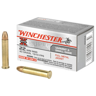 Winchester Super-X .22 WMR Ammunition 50 Rounds FMJ 40 Grain