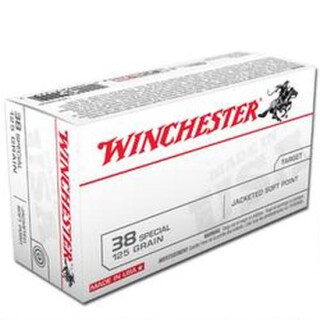 Winchester USA .38 Special Ammunition 50 Rounds JSP 125 Grain