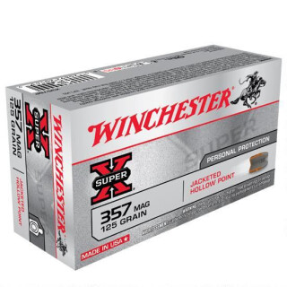 Winchester Super X .357 Magnum Ammunition 50 Rounds, JHP, 125 Grain