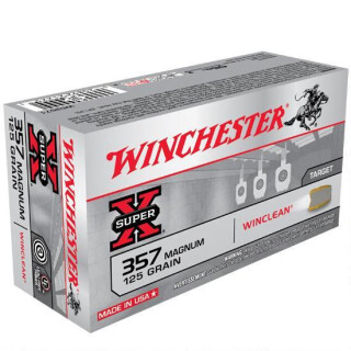 Winchester Winclean .357 Magnum Ammunition 50 Rounds, BEB, 125 Grain