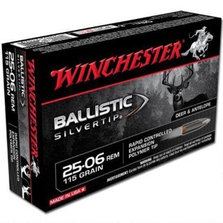 Winchester Ballistic Silvertip .25-06 Remington Ammunition 20 Rounds Ballistic Silvertip 115 Grain