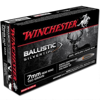 Winchester Silvertip 7mm Remington Magnum Ammunition 20 Rounds BST 150 Grains SBST7