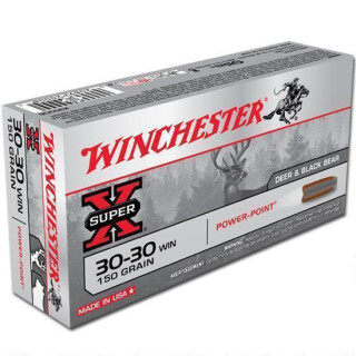 Winchester Super-X .30-30 Winchester Ammunition 200 Rounds Power-Point JSP 150 Grain