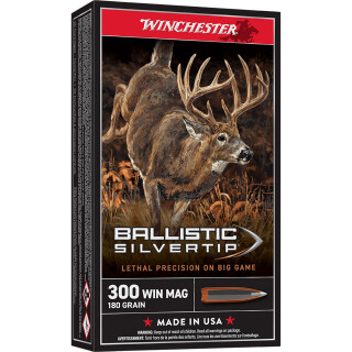 Winchester .300 Winchester Magnum Ammunition 20 Rounds Silvertip PT 180 Grains
