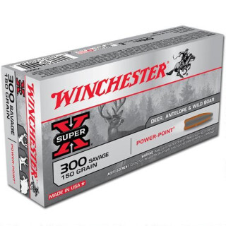 Winchester Power-Point .300 Savage Ammunition 20 Rounds JSP 150 Grain