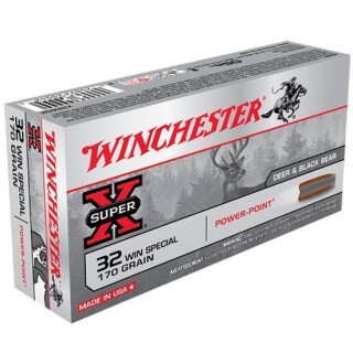 Winchester Power Point .32 Winchester Special Ammunition 20 Rounds JSP 170 Grains X32WS2
