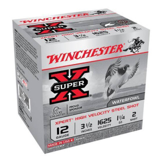 Winchester Super X Expert 12 Gauge Shotshell 25 Rounds 3 1/2" #2 Steel 1 1/4 Ounce
