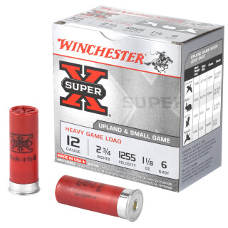 Winchester Super X Heavy Game 12 Gauge Shotshell 25 Rounds 2 3/4" #6 Lead 1 1/8 Ounce