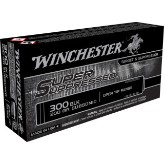 Winchester Super Suppressed .300 AAC Blackout Ammunition 200 Rounds OTR 200 Grain Subsonic