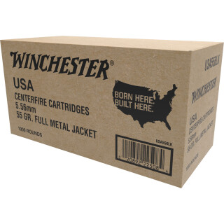 Winchester Lake City 5.56 NATO Ammunition 1000 Rounds FMJ 55 Grain