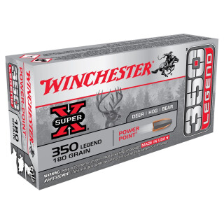 Winchester Super-X .350 Legend Ammunition 20 Rounds Power-Point JSP 180 Grain