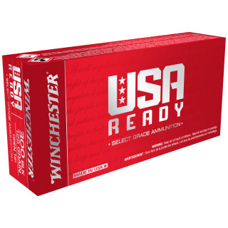 Winchester USA Ready .300 AAC Blackout Ammunition 20 Rounds Open Tip 125 Grain