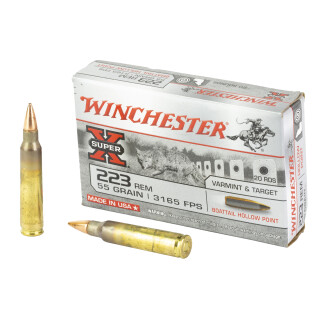 Winchester Super-X .223 Remington Ammunition 20 Rounds BTHP 55 Grain