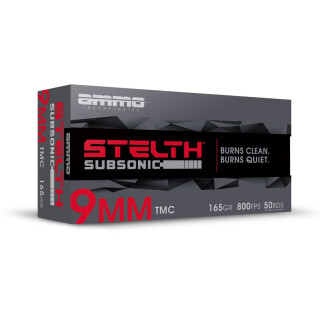 Ammo Inc. stelTH 9mm Luger 165 Grains TMC 50 Rounds 9165TMC-STL