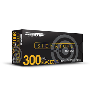 Ammo Inc Signature .300 AAC Blackout Ammunition 20 Rounds FMJ 150 Grain