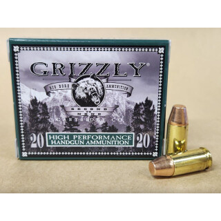 Grizzly High Performance 9mm Luger +P Ammunition 20 Rounds FMJ-FP 124 Grain