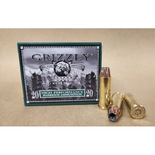 Grizzly High Performance .45 Long Colt Ammunition 20 Rounds JHP 225 Grain
